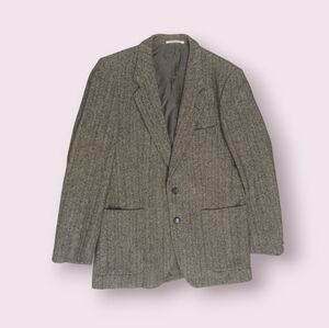 Yves Saint Laurent Vintage Wool Blazer Men's Light Brown Blazer